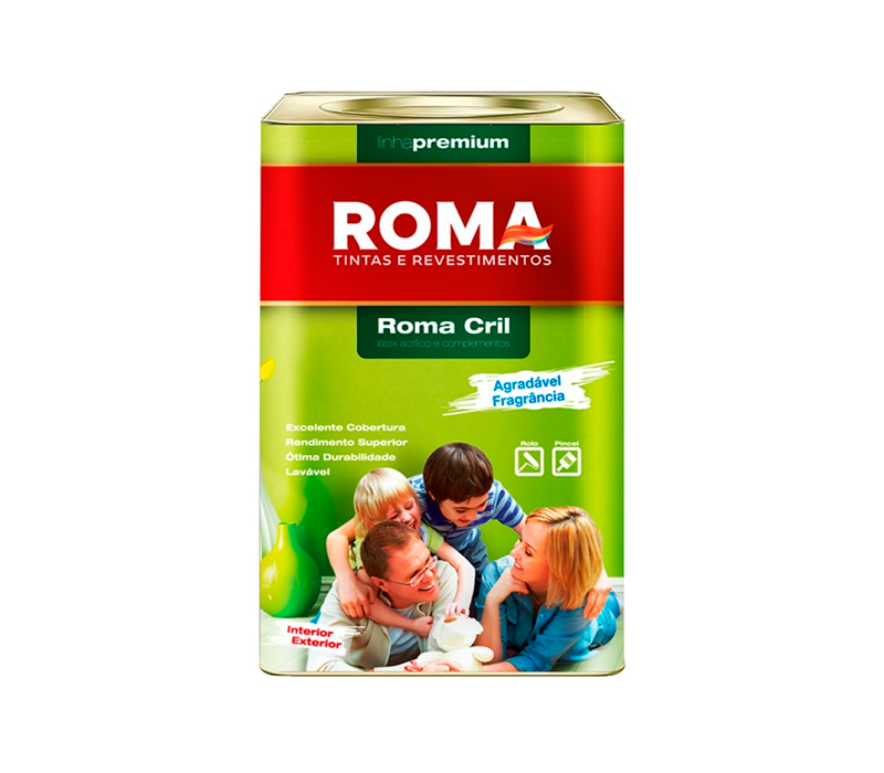 LATEX PREMIUM ROMA CRIL - 18L - Branco RDV