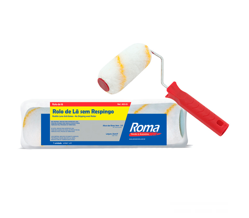 Rolo de Lã Anti-Gota - 23 cm Sem respingo anti-gota altura da fibra 19mm
